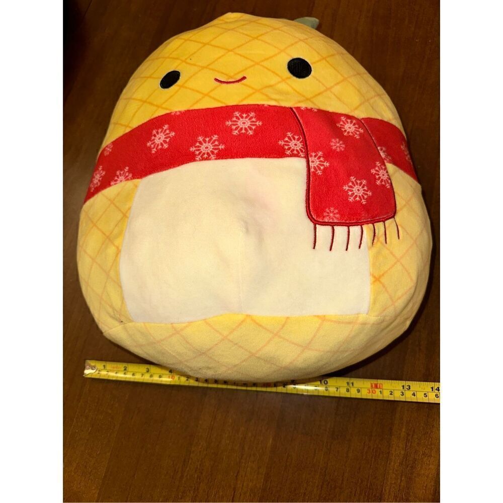 Squishmallows Maui The Pineapple with Christmas Scarf 14” Plush Soft Stuffed Toy